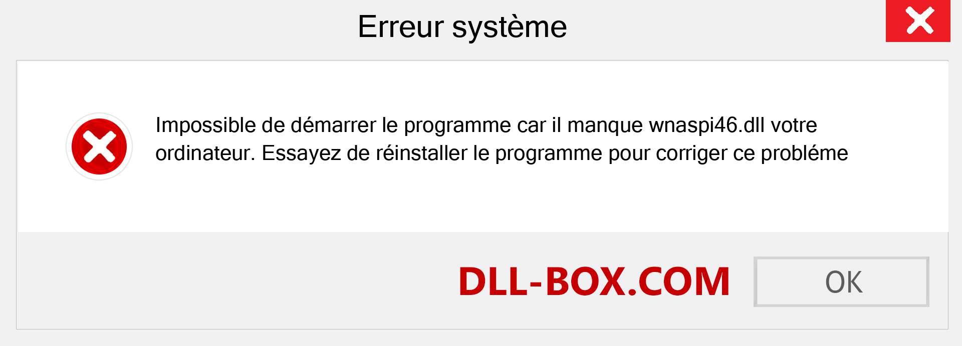 Le fichier wnaspi46.dll est manquant ?. Télécharger pour Windows 7, 8, 10 - Correction de l'erreur manquante wnaspi46 dll sur Windows, photos, images