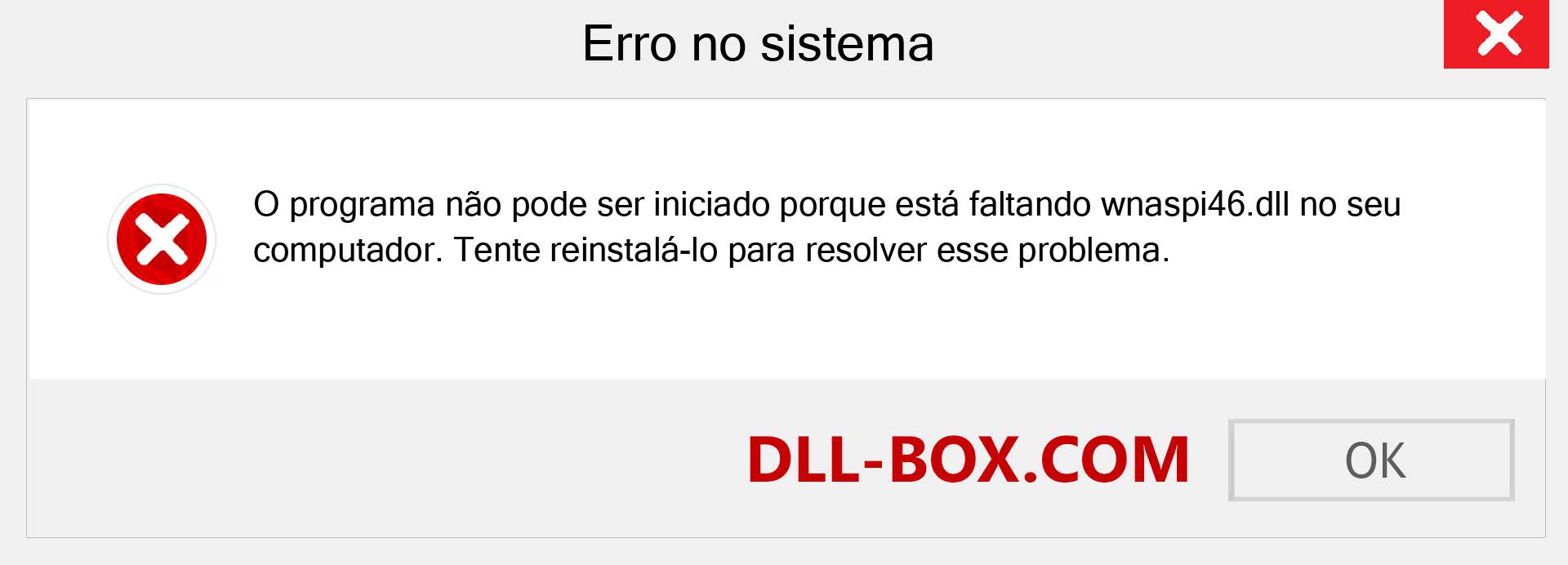 Arquivo wnaspi46.dll ausente ?. Download para Windows 7, 8, 10 - Correção de erro ausente wnaspi46 dll no Windows, fotos, imagens